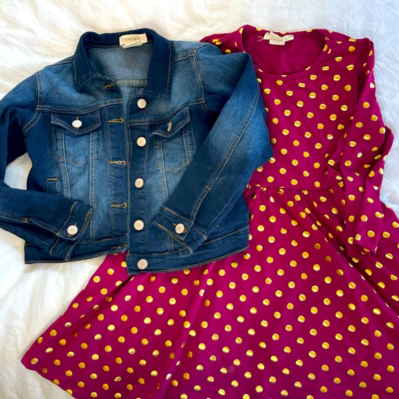 Dress and Jean jacket - Picture 1 of 5